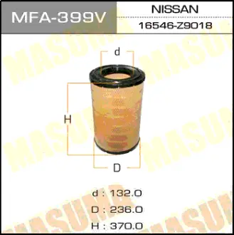Воздушный фильтр A-276V MASUMA MFA399