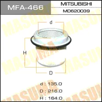 Воздушный фильтр A-343 MASUMA MFA466
