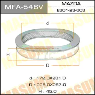 Воздушный фильтр A-423V MASUMA MFA546