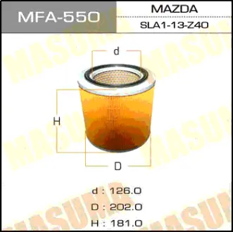 Воздушный фильтр A-427 MASUMA MFA550