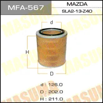 Воздушный фильтр A-444 MASUMA MFA567