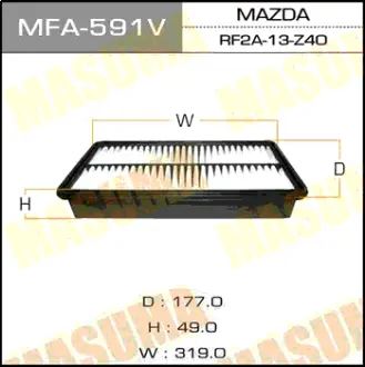Фільтр повітряний A-468V (MFA-591) MASUMA MFA591