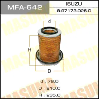 Воздушный фильтр A-519 MASUMA MFA642