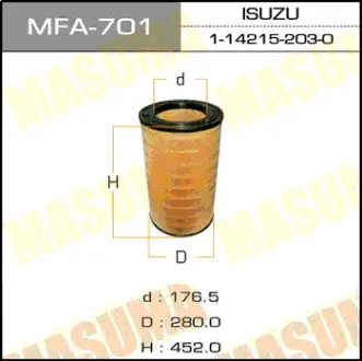 Воздушный фильтр A-578 MASUMA MFA701