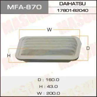 Воздушный фильтр A-747 MASUMA MFA870