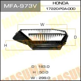 Воздушный фильтр A-850 MASUMA MFA973