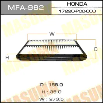 Воздушный фильтр A-859 MASUMA MFA982