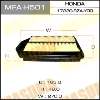 Фільтр повітряний Honda CR-V 2.4 (07-12) (MFA-H501) MASUMA MFAH501