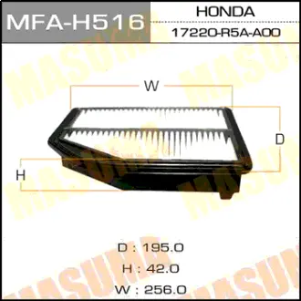 Фільтр повітряний Honda CR-V 2.4 (12-) (MFA-H516) MASUMA MFAH516