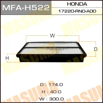 Фільтр повітряний A8520 HONDA/ PILOT 2009- (MFA-H522) MASUMA MFAH522