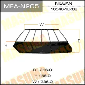 Воздушный фильтр A0490 NISSAN/ PATROL, INFINITI QX56 2010- MASUMA MFAN205