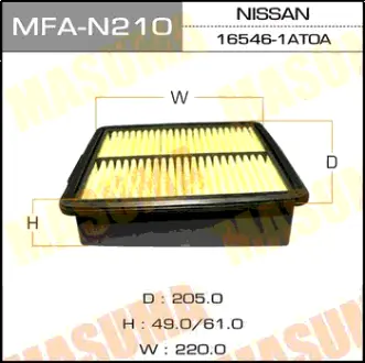 Воздушный фильтр NISSAN/ MURANO/ Z51 MASUMA MFAN210