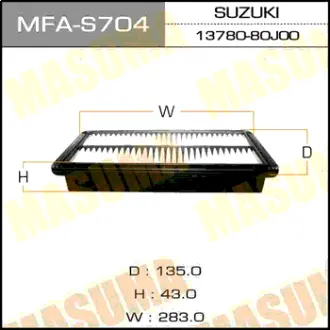 Воздушный фильтр A993J SUZUKI/ SX4/ YA41S, YB41S 06- MASUMA MFAS704