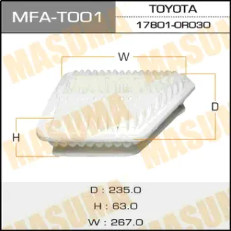 Фільтр повітряний (MFA-T001) MASUMA MFAT001