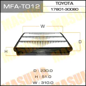Фільтр повітряний (MFA-T012) MASUMA MFAT012