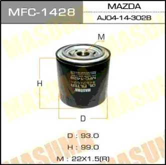 Масляный фильтр C-417 MASUMA MFC1428