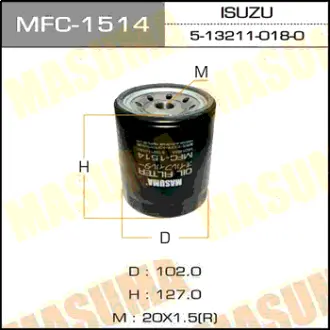 Масляный фильтр C-503 MASUMA MFC1514
