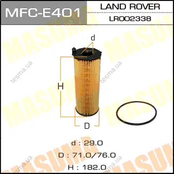 Масляный фильтр LHD LAND ROVER/ RANGE ROVER/ V3600 MASUMA MFCE401 (фото 1)