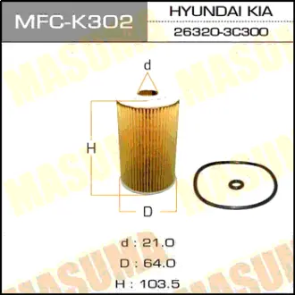 Фільтр масляний OE0073 (MFC-K302) MASUMA MFCK302