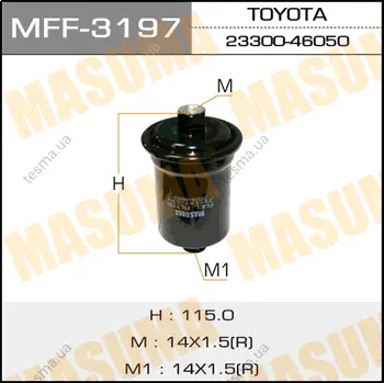 топливный фильтр FC-186 высокого давления MASUMA MFF3197 - фото 1