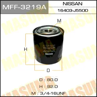 Fuel filter, Spin-on. Фильтр топливный, накручиваемый MASUMA MFF3219