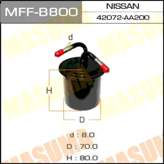 Фільтр паливний Subaru Forester (-07) (MFF-B800) MASUMA MFFB800