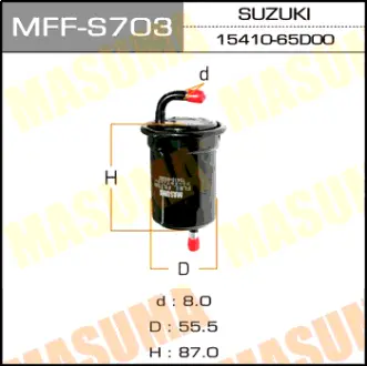 Фільтр паливний високого тиску Suzuki Grand Vitara i 1.6-2.5 (98-05) (06-) MASUMA MFFS703