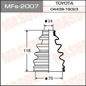 Пыльник ШРУСа Силикон MF-2007 MASUMA MFS2007