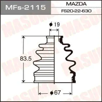 Пыльник ШРУСа Силикон MF-2115 MASUMA MFS2115