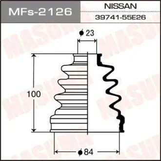 Пыльник ШРУСа Силикон MF-2126 MASUMA MFS2126
