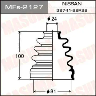 Пыльник ШРУСа Силикон MF-2127 MASUMA MFS2127