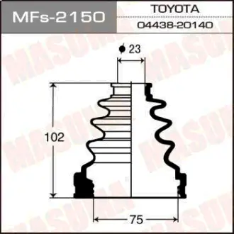 Пыльник ШРУСа Силикон MF-2150 MASUMA MFS2150