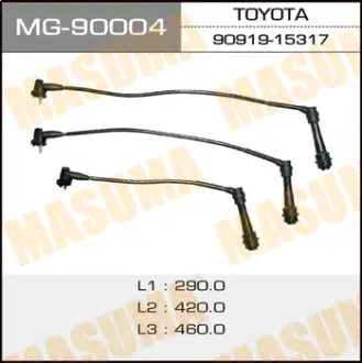 Бронепровода, 1/2JZ-GE, JZX10# (в к-те 3 провода) MASUMA MG90004