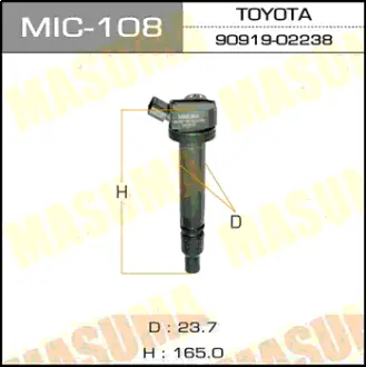 Катушка зажигания, 2ZZGE, ZZE123 MASUMA MIC108