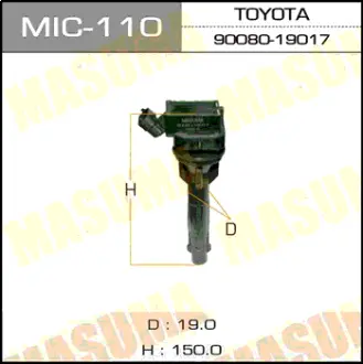 Катушка зажигания, 4ZZFE, AE11#, ADE150, KSP90, NZE12# MASUMA MIC110