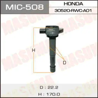 Катушка зажигания, ACCORD 2004-2008 MASUMA MIC508