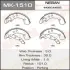 Колодки гальмівні гальма стоянки Nissan Micra (02-10), Note (06-13) (MK-1510) MASUMA MK1510 (фото 1)