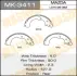 Колодки тормозные барабанные MPV/ LW3W, LW5W, LWFW MASUMA MK3411 (фото 1)