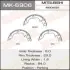 Колодки гальмівні стояночного тормоза Mitsubishi ASX (10-), Lancer, Outlander (07-15) (MK-6906) MASUMA MK6906 (фото 1)