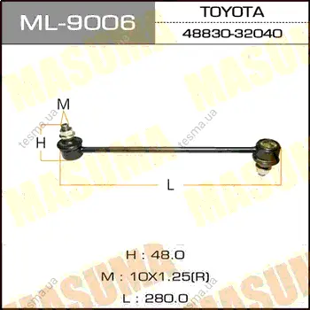 Стойка стабилизатора (линк) rear ST/CT195,215,216, SV/CV35,43, ACU/MCU/SXU15,25, SXV/MCV25, MASUMA ML9006 (фото 1)