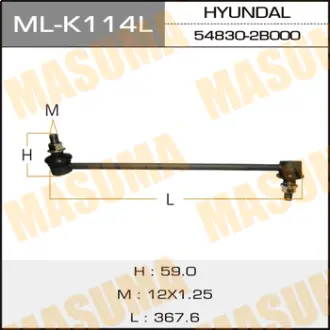 Стойка стабилизатора (линк) front HYUNDAI/ SANTA FE LH MASUMA MLK114L