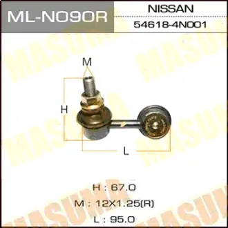 Стійка стабілізатора передня права Mitsubishi L200 (05-), Pajero Sport (07-) MASUMA MLN090R