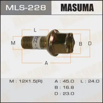 Болт колесный VOLKSWAGEN/ POLO MASUMA MLS228