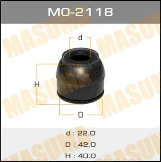 Пильовик опори кульовий 22х42х40 (MO-2118) MASUMA MO2118