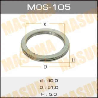 Кольцо глушителя 40 х 51 MASUMA MOS105
