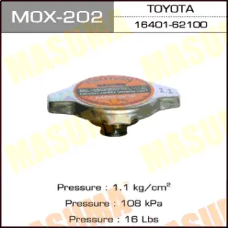 Кришка радіатора Honda/ Lexus/ Mazda/ Mitsubishi/ Subaru/ Suzuki/ Toyota 1.1 bar (MOX-202) MASUMA MOX202