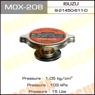 Крышка радиатора (FUT.-R142) 1.05 kg/cm2 MASUMA MOX208
