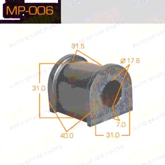 Втулка стабилизатора /front/rear/ Corona #T17#, LS130, #R3# [уп.2] MASUMA MP006