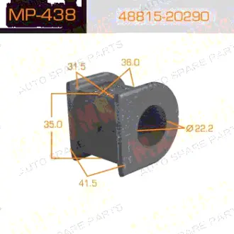 Втулка стабілізатора переднього (Кратно 2) Toyota (MP-438) MASUMA MP438