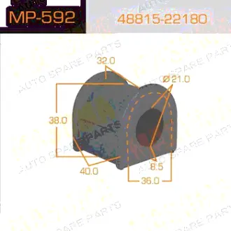 Втулка стабилизатора /front/ Mark II ##X93, 105, JZS173, 179 [уп.2] MASUMA MP592
